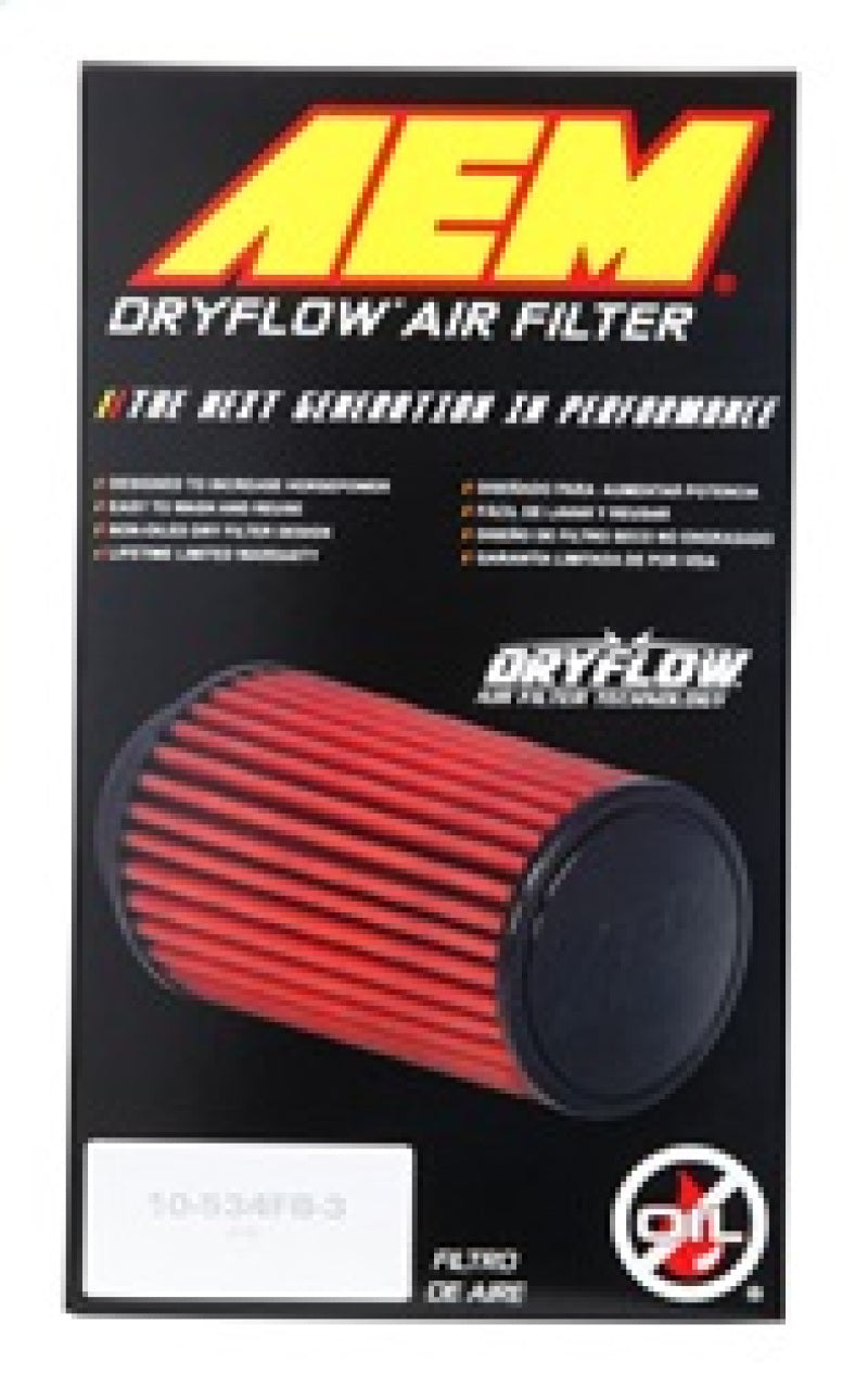 AEM 2.75 in Dryflow Air Filter with 9 in Element - 21-2029DK