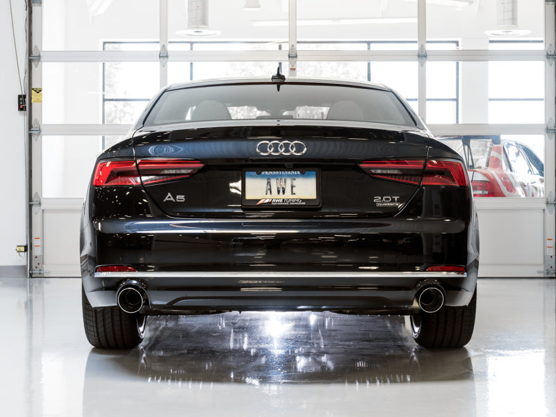 AWE Tuning Audi B9 A5 Track Edition Exhaust Dual Outlet - 3020-32032