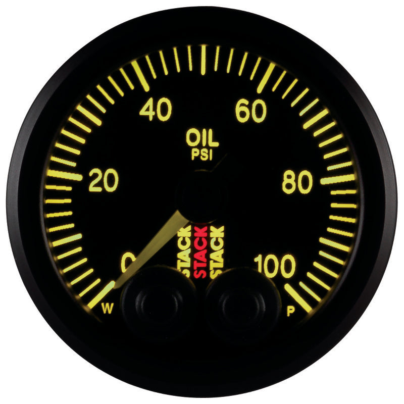 Autometer Stack Instruments Pro Control 52mm 0-100 PSI Oil Pressure - ST3502