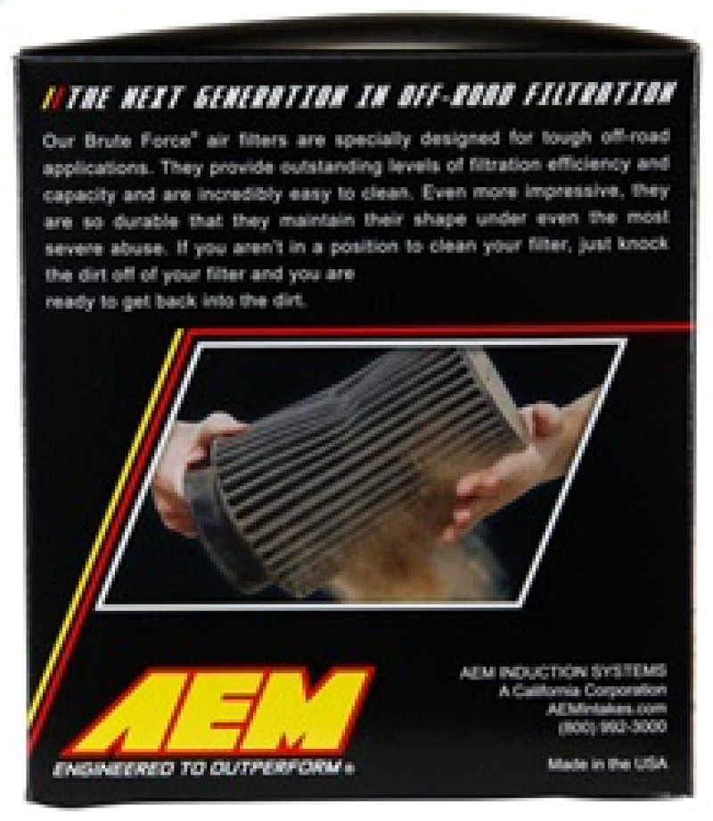 AEM Dryflow Conical Air Filter 6in Base OD x 3.5in - 21-204BF