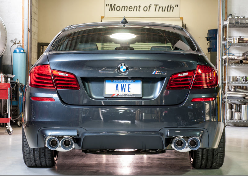 AWE Tuning BMW F10 M5 Touring Edition Axle-Back Exhaust Chrome - 3015-42062