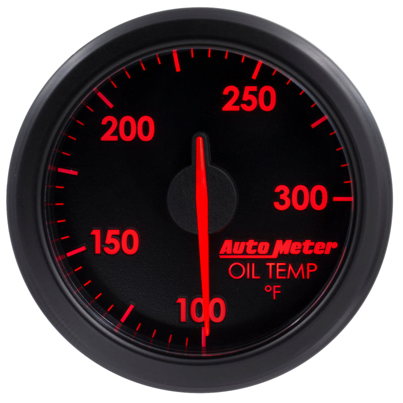 Autometer Airdrive 2-1/6in Oil Temp Gauge 100-300 Degrees F - - 9140-T