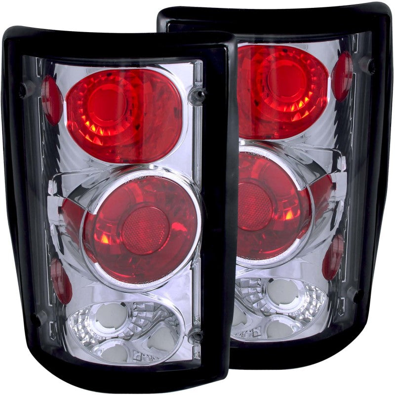 ANZO 2000-2005 Ford Excursion Taillights Chrome - 211049