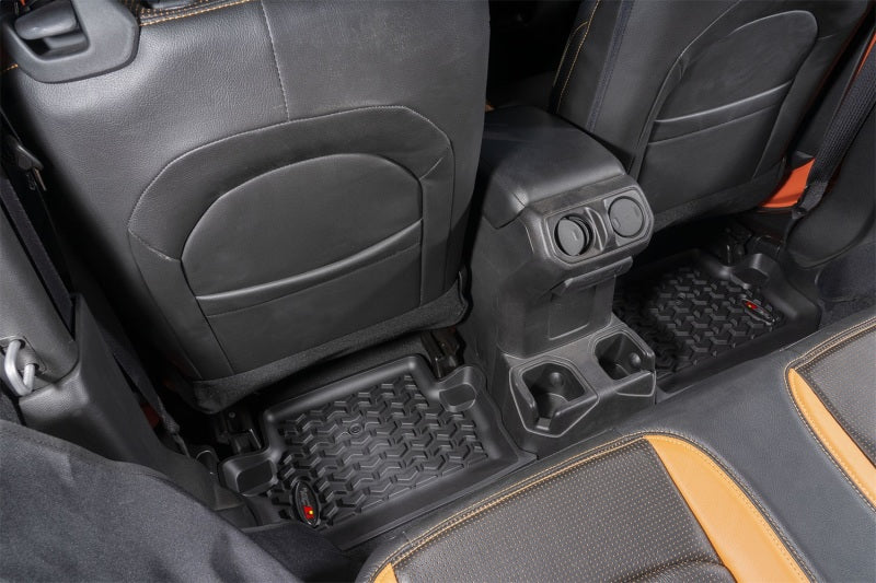 Rugged Ridge Floor Liner Kit Black F/R 18-20 Jeep Wrangler - 12987.43