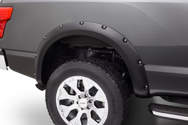 Bushwacker 16-18 Nissan Titan XD Pocket Style Flares 4pc 78.0in - 70909-02