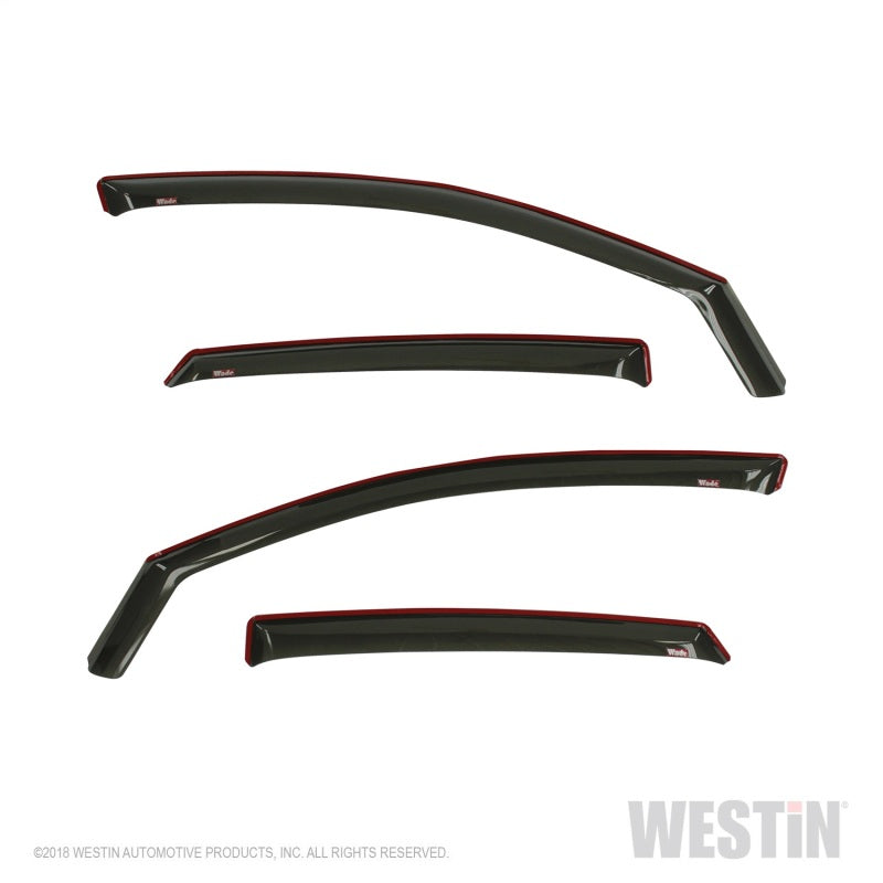 Westin 2016-2018 Honda Civic Sedan Wade In-Channel Wind Deflector 4pc - 72-44493