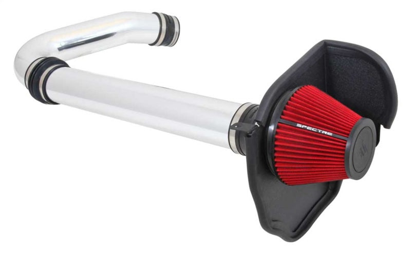 Spectre 11-17 Challenger/Charger 3.6L Air Intake Kit - Polished w/Red - 9028