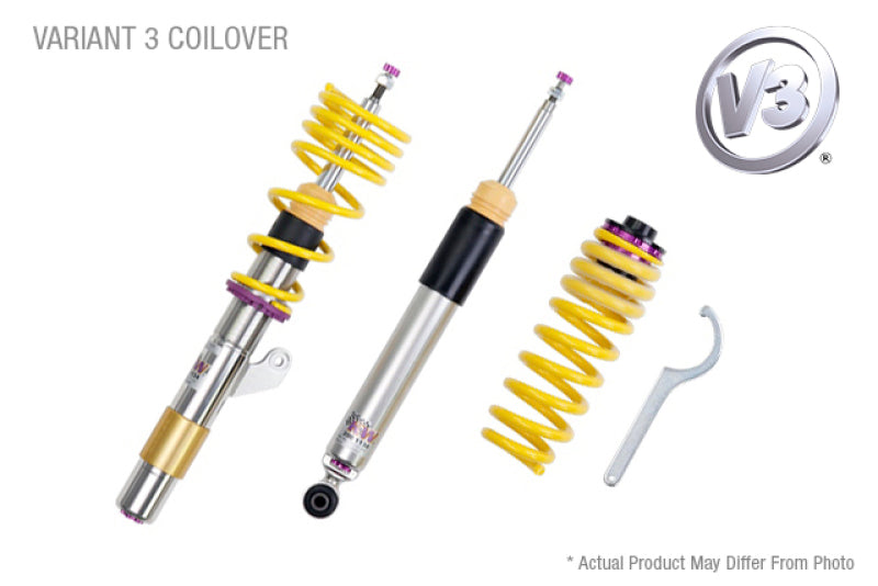 KW Coilover Kit V3 Audi Golf VI R w/o DCC KWSHP65 - 35210092