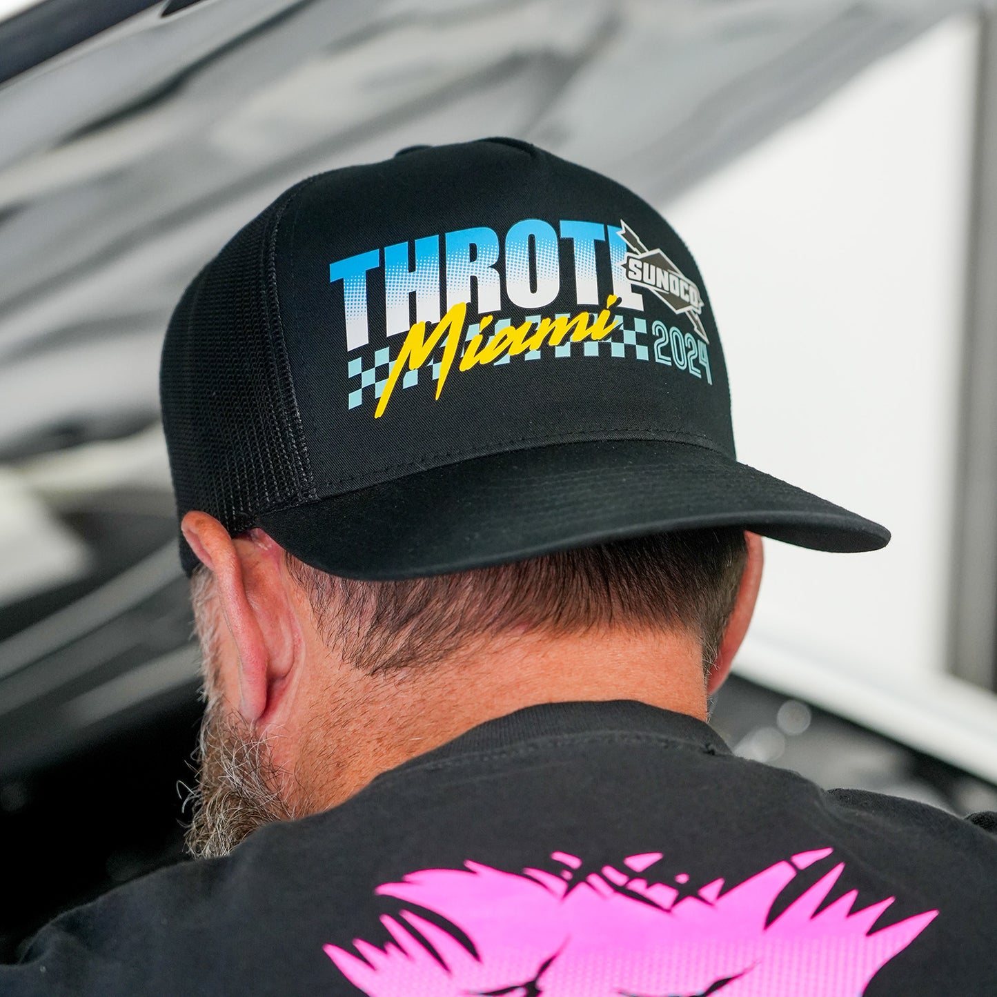 throtl x Sunoco Miami F355 Black Trucker Hat