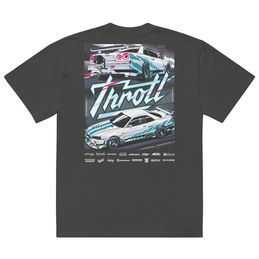 throtl R34 Racing Oversized Short Sleeve Tee Shirt