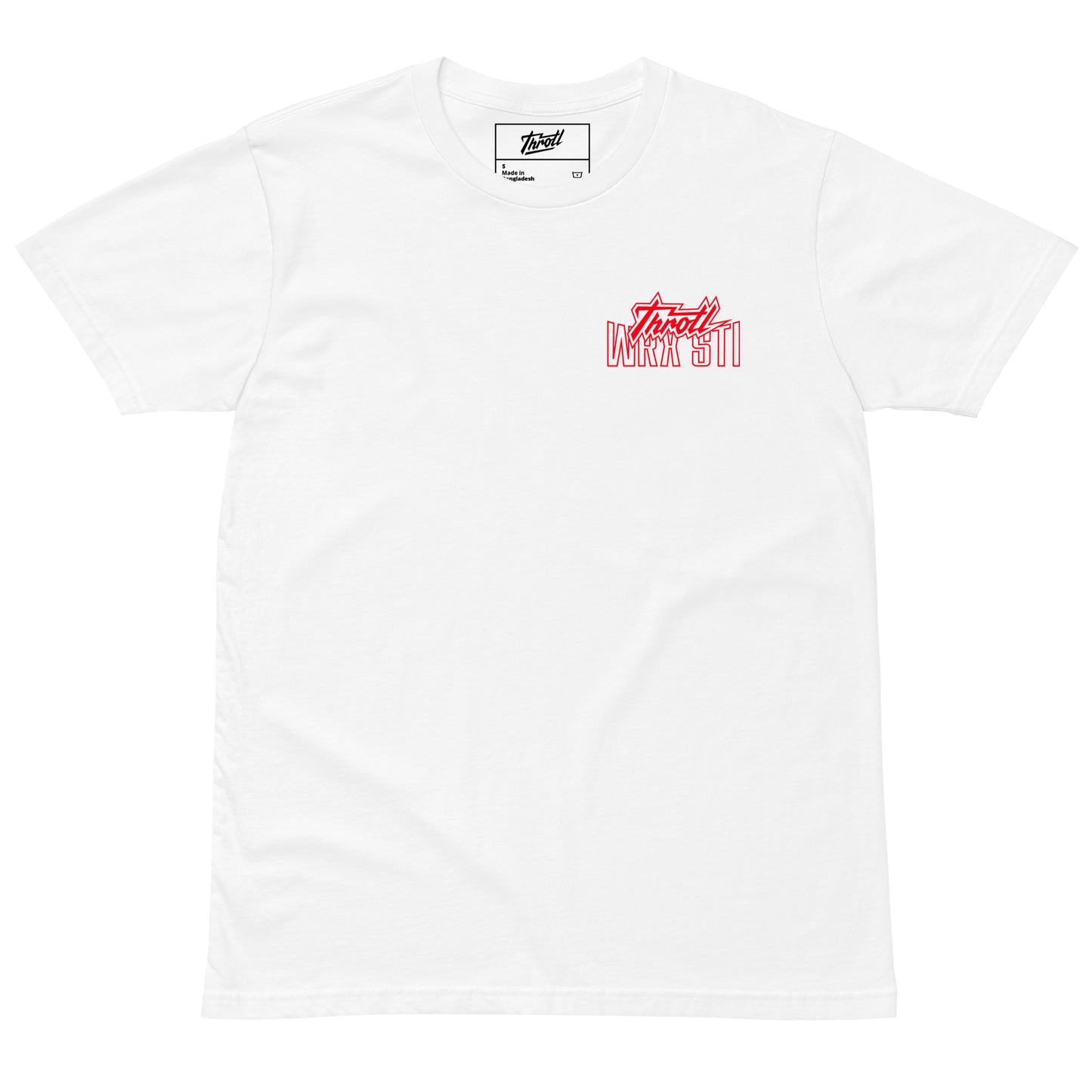 throtl White WRX STI Short Sleeve Tee Shirt