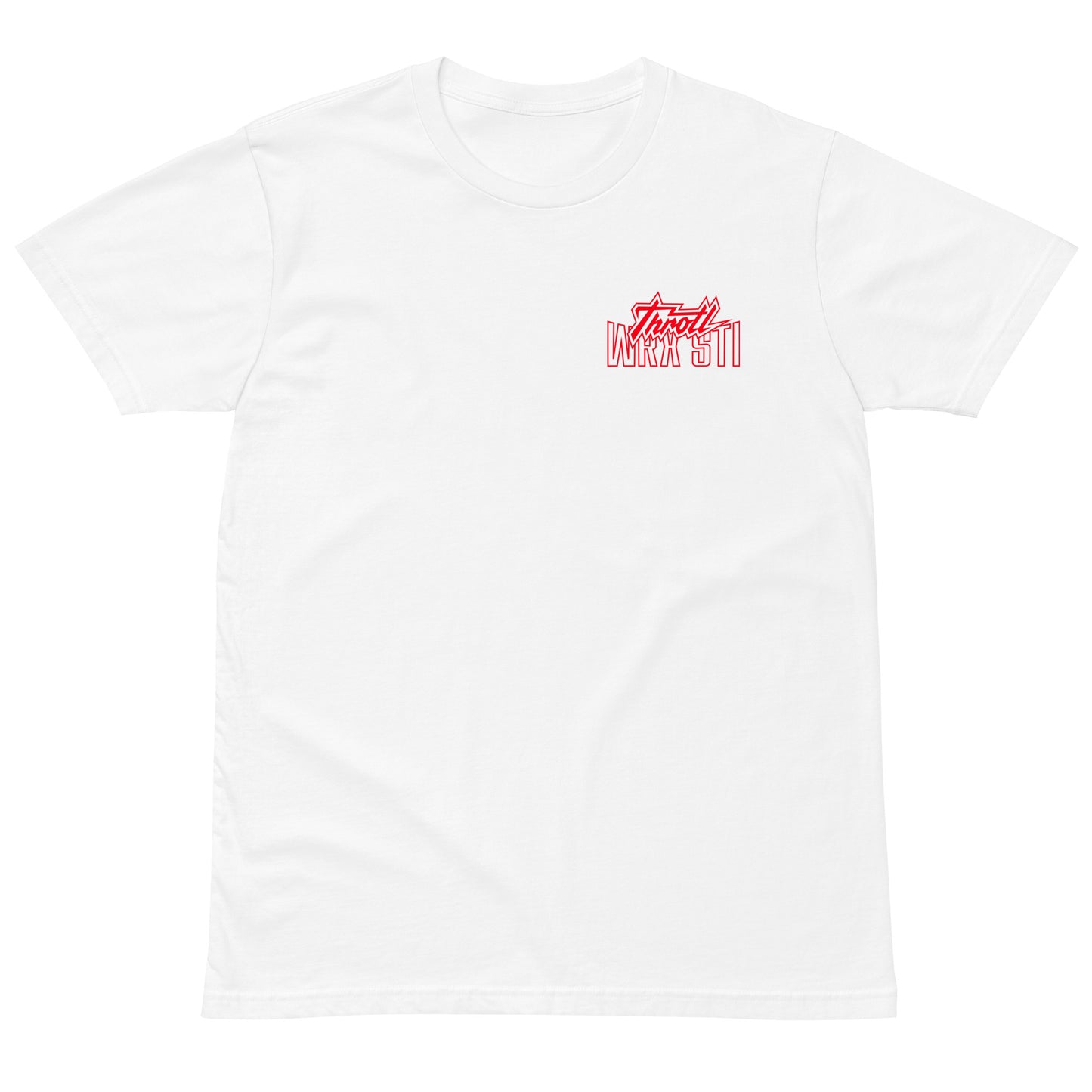 throtl White WRX STI Short Sleeve Tee Shirt