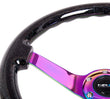 NRG Reinforced Steering Wheel (350mm / 3in. Deep) Classic Blk - RST-036BSB-MC.