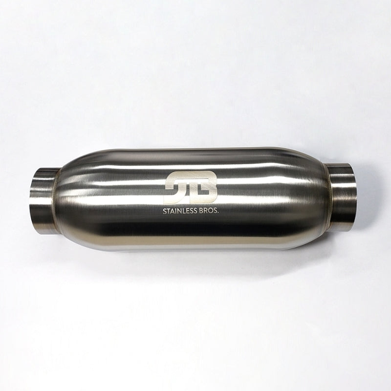 Stainless Bros 5in Body x 18in Length 4in Inlet/Outlet Bullet - 615-10246-0112