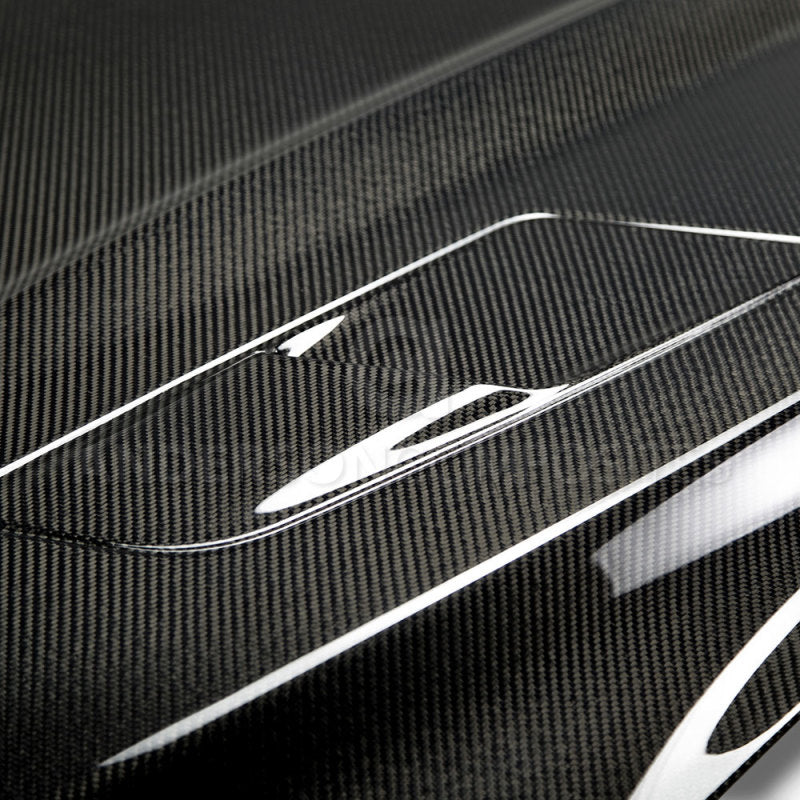 Anderson Composites 2015-2017 Ford Mustang Double Sided Carbon Fiber Type-OE - AC-HD15FDMUGT-OE-DS