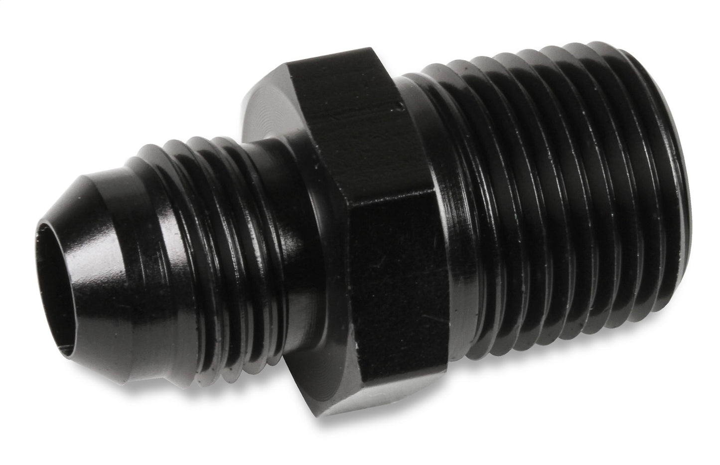 Adapter Fitting; 6an Flare To 3 8 In. Npt Fitting; Black Anodized 2024 