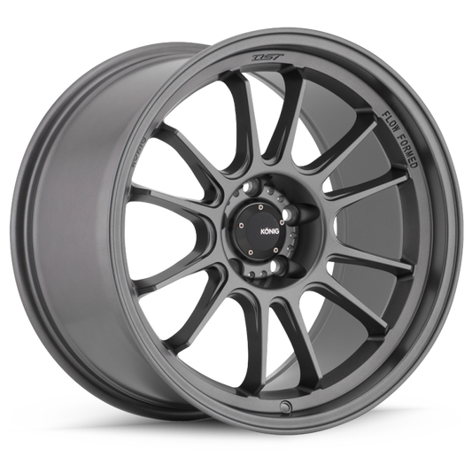 Set of 4: Konig Hypergram 17x8 5x114.3 ET45 Matte Grey - HG8751445G