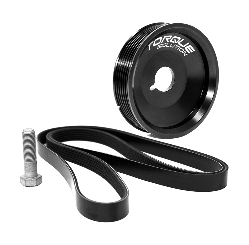 Torque Solution Underdrive Crank Pulley Kit Porsche Boxster/Cayman/996/997 w/AC (Excl - TS-POR-458AC