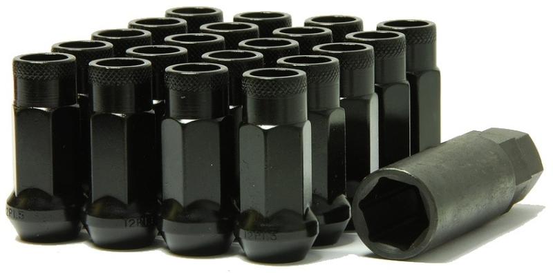 Wheel Mate Muteki SR48 Open End Lug Nuts - Black - 32905B