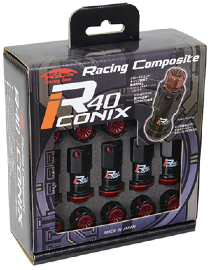 Project Kics 20 PCS (NO LOCKS) Black R40 Iconix W/ - WRIF01KK