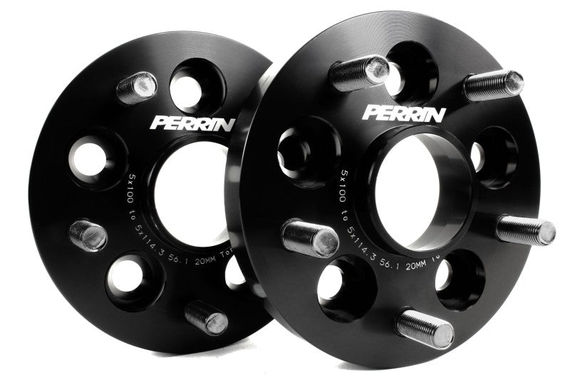 Perrin Wheel Adapter 20mm Bolt-On Type 5x100 to 5x114.3 w/ - PSP-WHL-220BK