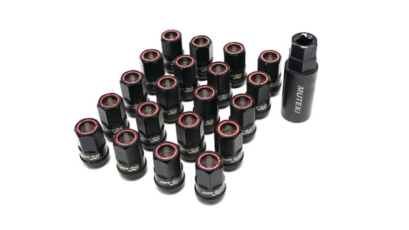 Wheel Mate Muteki HR38 Open End Lug Nuts 12x1.25 Titanium - HR3805TR