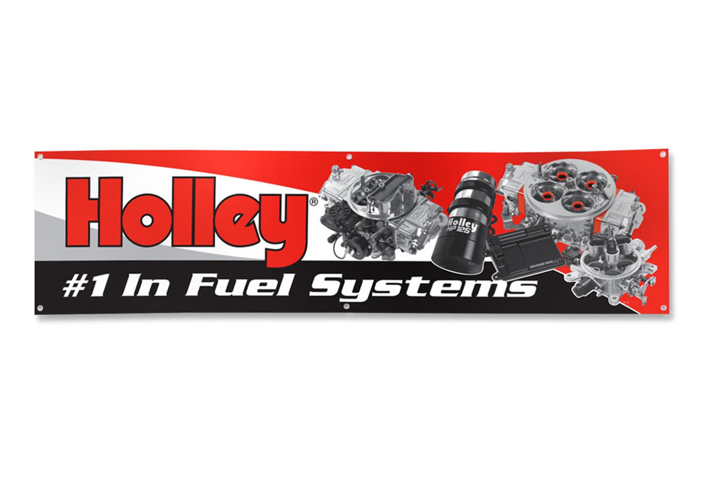 Holley Banner; Holley Logo; Number 1 In Fuel Systems; 96 in. x 23 in.; - 36-33