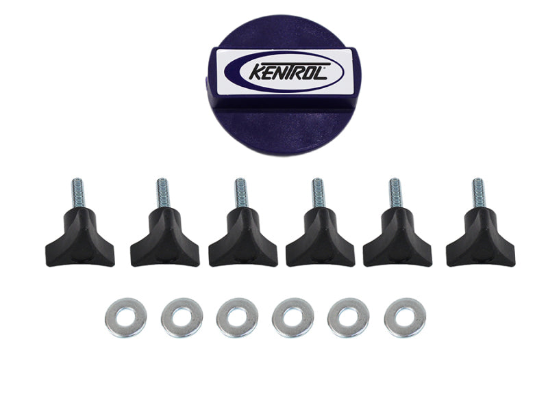 Kentrol 03-17 Jeep Wrangler TJ/JK Hardtop Screws - Textured Black - 70009