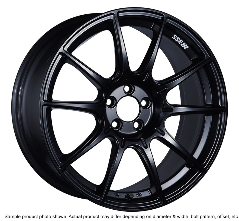 Set of 4: SSR GTX01 18x8.5 5x114.3 44mm Offset Flat Black Wheel - XA18850+4405GMB
