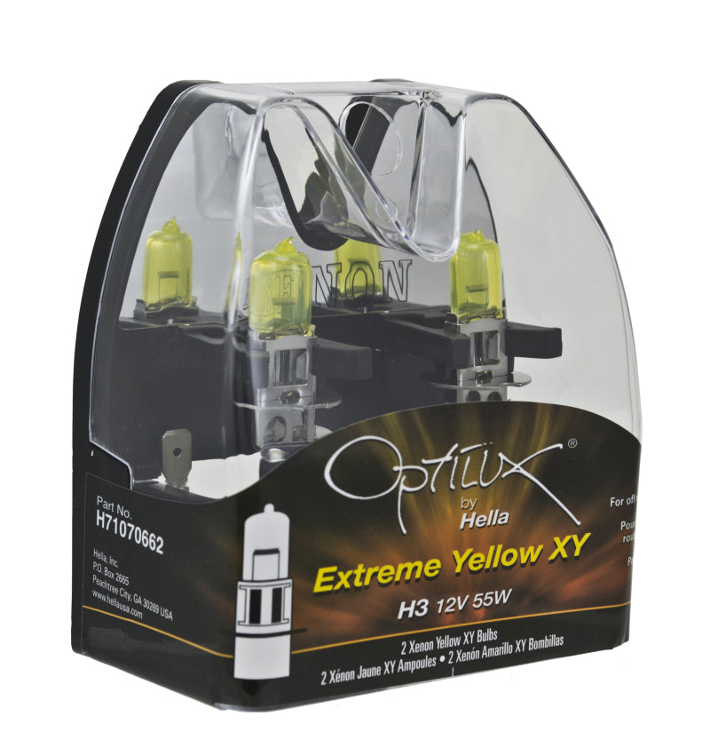 Hella Optilux H3 12V/55W XY Extreme Yellow Bulb - H71070662