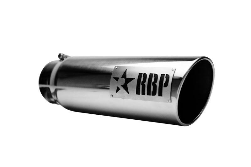 RBP RX-1 Polished Dual-Badged Exhaust Tip Inlet 5in. / Outlet - RBP-56003