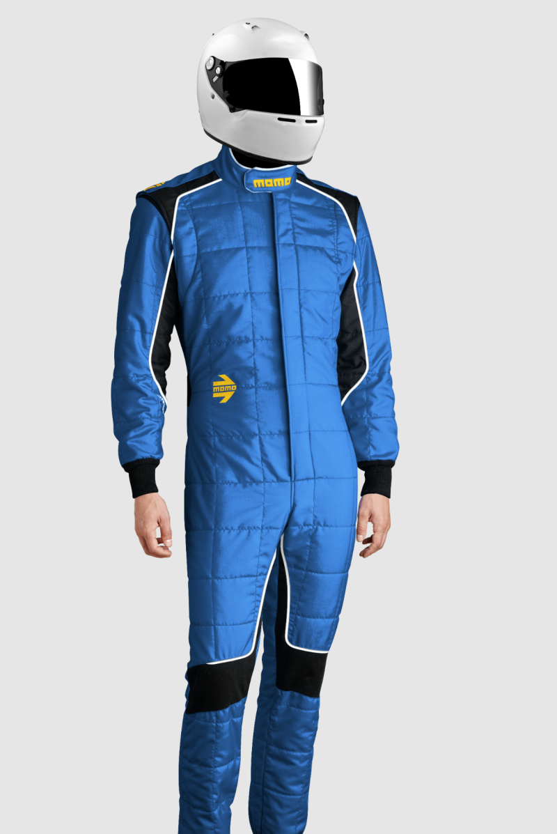 Momo Corsa Evo Driver Suits Size 64 (SFI 3.2A/5/FIA 8856-2000)-Blue - TUCOEVOBLU64