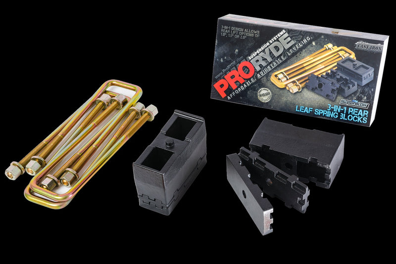 GM LD 3-in-1 Block Kit w/U-bolts-Tapered - 52-1000G