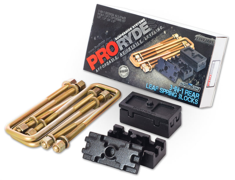 Nissan Titan 3-in-1 Block Kit w/U-bolts-Tapered - 52-4000N