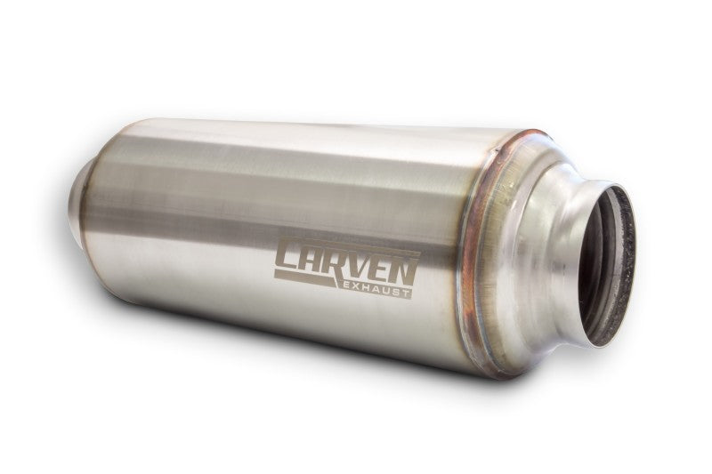 Carven Universal Carven-TR Performance Muffler 304SS 2.5in. Inlet / 15in. - CVESTR25