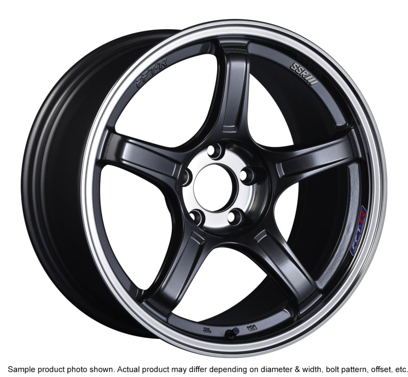 Set of 4: SSR GTX03 18x9.5 5x100 38mm Offset Black Graphite Wheel - XC18950+3805CGM