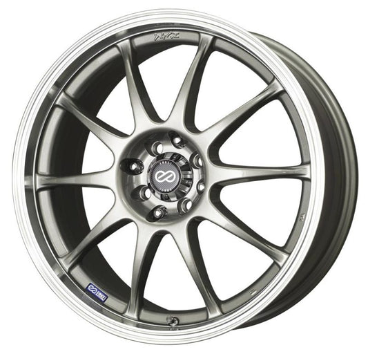 Set of 4: Enkei J10 16x7 4x100/114.3 42mm Offset 72.62mm Bore Dia Silver - 409-670-10SP