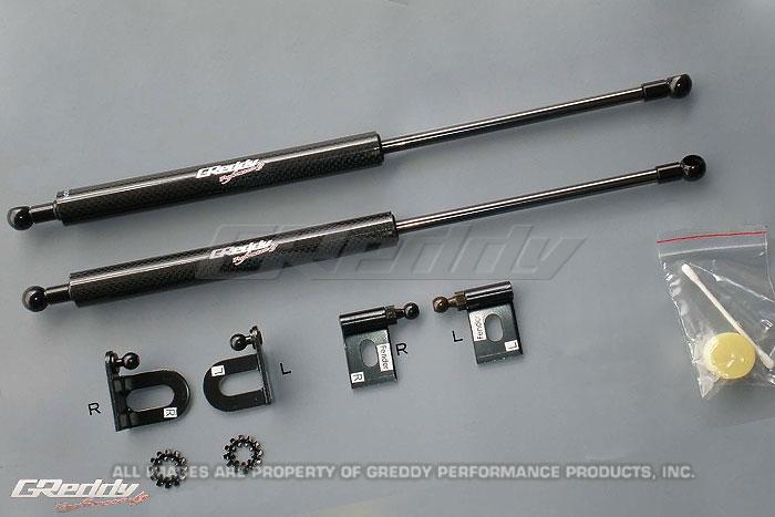 GReddy 08-11 Mitsubishi Evo X CZ4A Engine Hood Lifter Kit - 18530101.