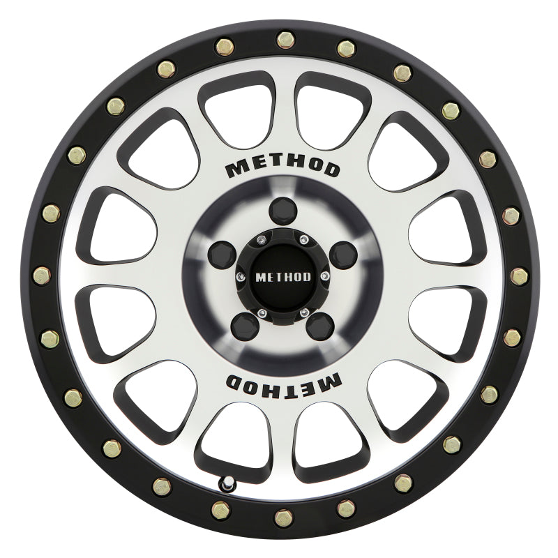 Method MR305 NV 17x8.5 0mm Offset 5x5 94mm CB Machined/Black - MR30578550300.