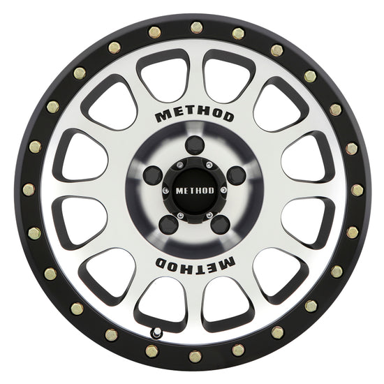 Method MR305 NV 17x8.5 0mm Offset 5x5 94mm CB Machined/Black - MR30578550300.