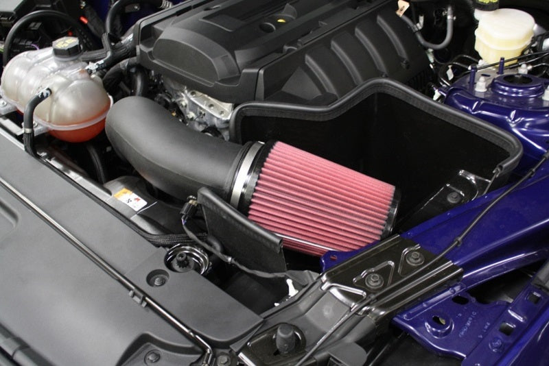 JLT 15-19 Ford Mustang 2.3L EcoBoost Black Textured Cold Air - CAI-FME-15