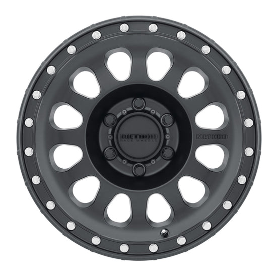 Method MR315 17x8.5 0mm Offset 6x5.5 106.25mm CB Matte Black - MR31578560500.