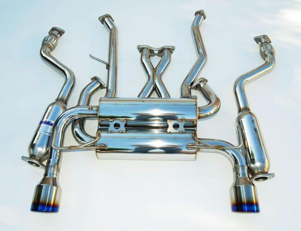 Invidia 07+ Infiniti G37 Coupe Gemini Rolled Titanium Tip Cat-back - HS07IG7GID