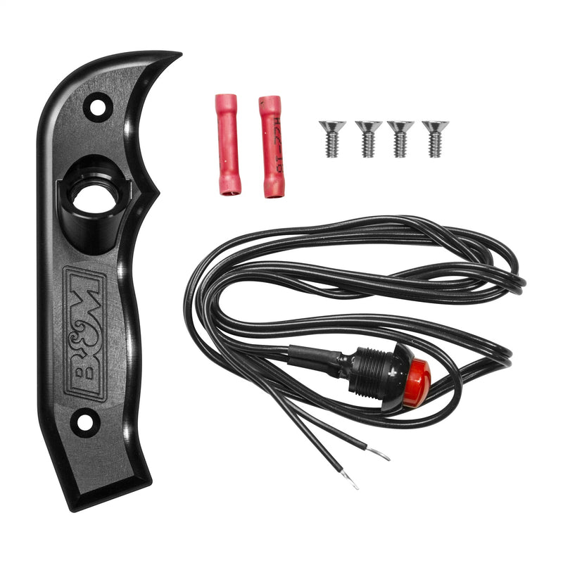 Magnum Grip Side Plate; 12 Volt Button; Incl. Mounting Hardware; Black; - 81078