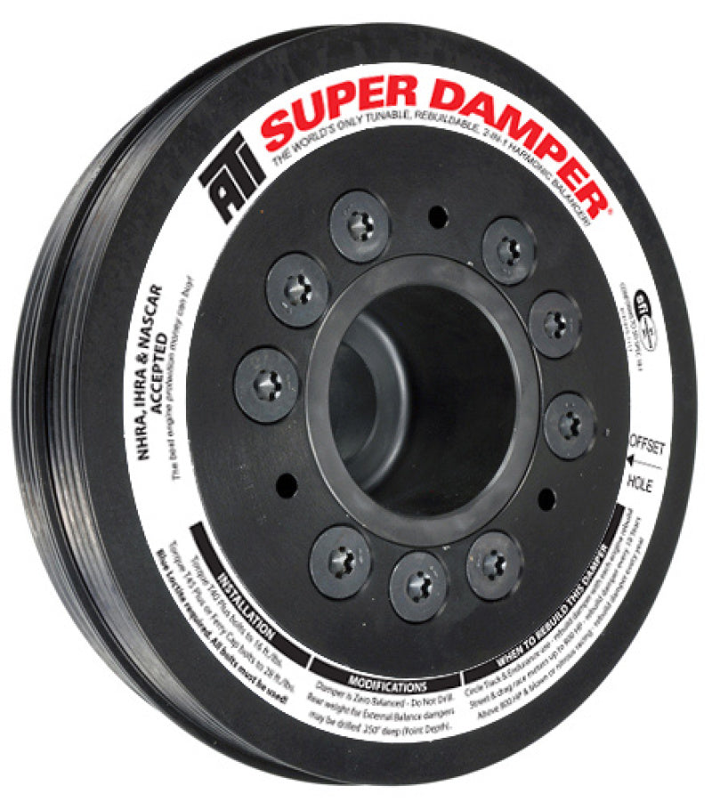 ATI Damper - 6.78in - Alum - (2) 4 Grv - ATI918251