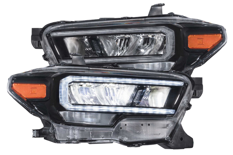 Carbide LED Headlights: Toyota Tacoma (16-21) (Pair / Amber Side Marker) - GTR.HL10