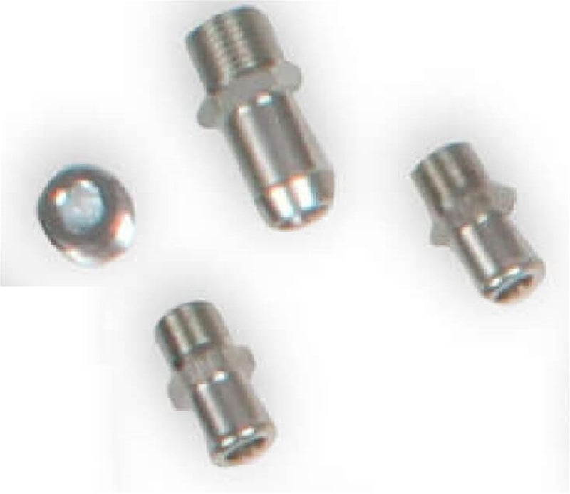 Holley Plugs/Fittings Kit; For BB Chevy Cooling Manifold; Chrome Finish; - 97-319