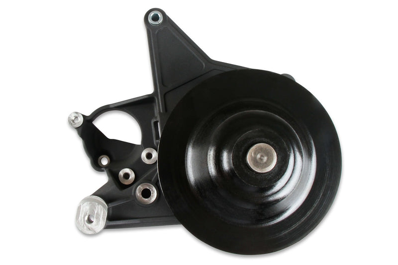 Holley Power Steering Bracket; Fits w/LT5 Wet Systems; Black Finish; - 97-334BK