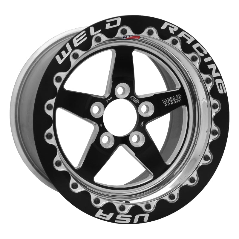 Set of 4: Weld S71 15x10.33 / 5x120mm BP / 7.5in. BS Black - 71MB510N75F