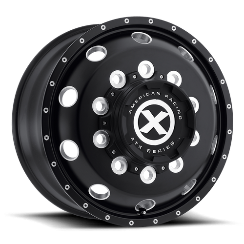 Set of 4: ATX Ao400 Baja Wheel, 22x9.0 +152 Offset 10x285.75, Gloss Black Milled   Front - AO40022910301